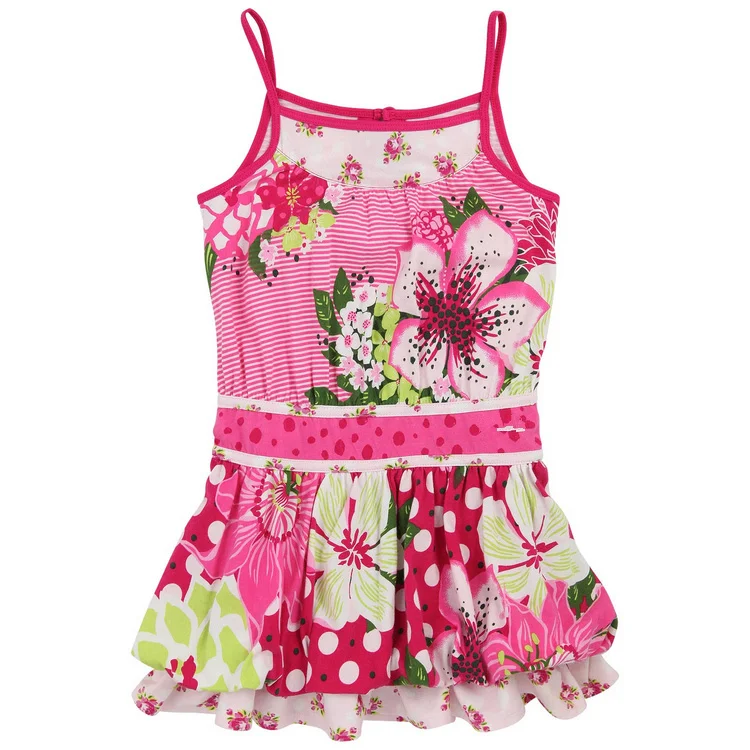 

Brand print girls dress
