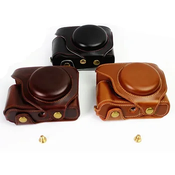 

Battery Openning Camera Video Bag Leather Hard Case For Fujifilm Fuji FinePix X70 Camera Cover With Hand Strap High quality