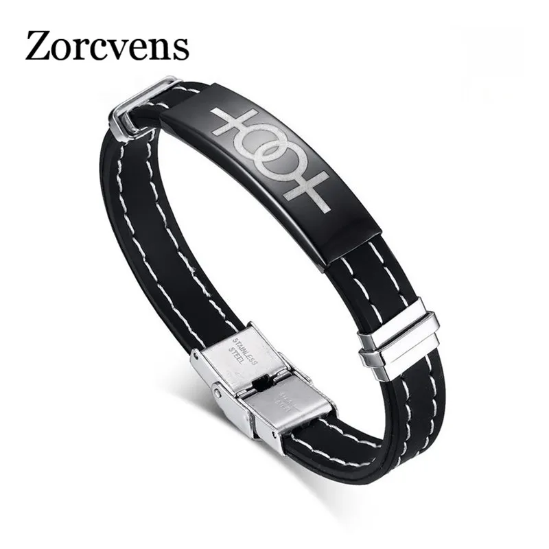 ZORCVENS, Модный женский браслет для геев, браслет, силиконовый браслет из нержавеющей стали для геев, ювелирные изделия для девушек