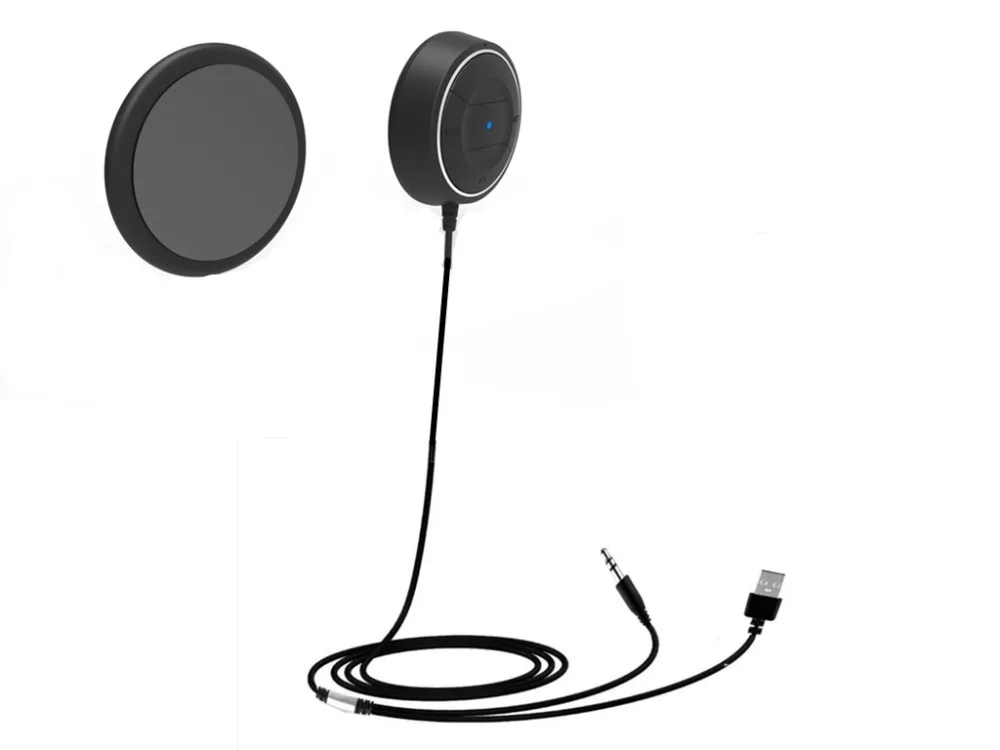 

NFC Bluetooth Car Kit Bluetooth Receiver Hands-free AUX Output Adapter For Music and Mobile Phone