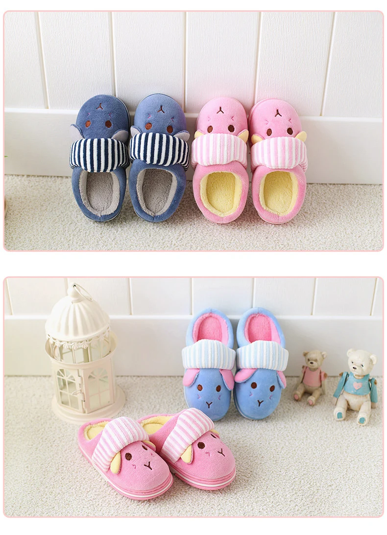 BeckyWalk/осенние детские тапочки; домашние тапочки; детская зимняя обувь с героями мультфильмов; теплые домашние тапочки для маленьких