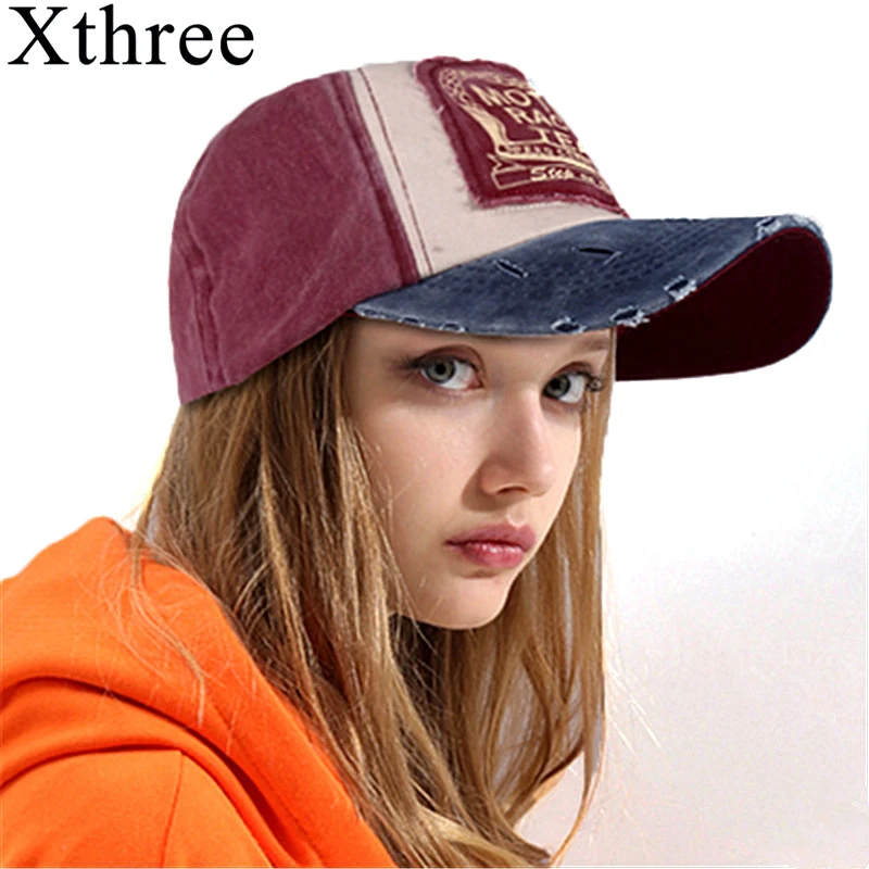 Xthree men's snapback hats baseball cap fitted cap cheap hip hop hats for women gorras curved brim hat cap wholesale