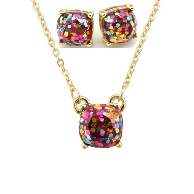 Женский комплект из колье и серёг с опалом|earrings set for women|necklace earring setbrand jewelry sets |