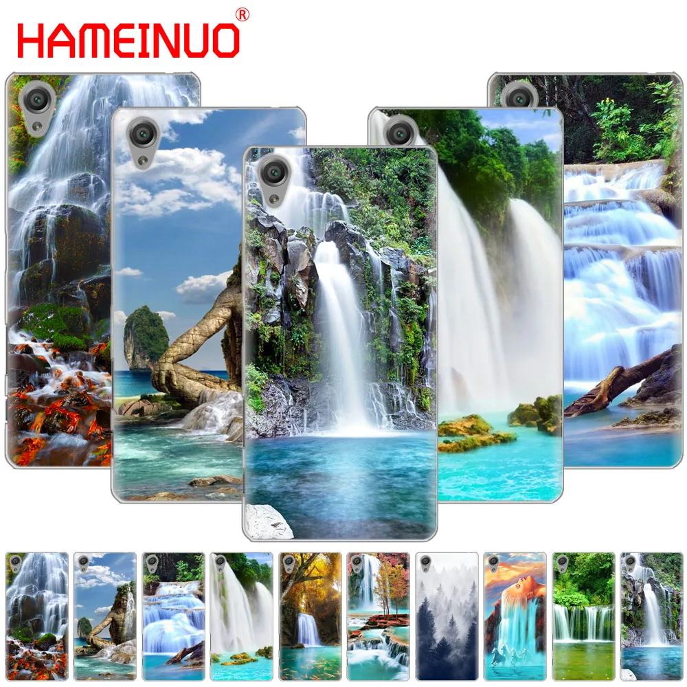 

HAMEINUO Waterfall Natural scenery design Cover phone Case for sony xperia z2 z3 z4 z5 mini plus aqua M4 M5 E4 E5 E6 C4 C5