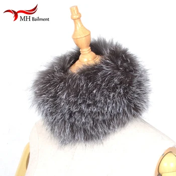 

100% Real Genuine Raccoon Fur Scarf Colorful Scarf Women's New Fox Fur Winter Warmer Solid Fashion Scarf luxury scarfs pashmina