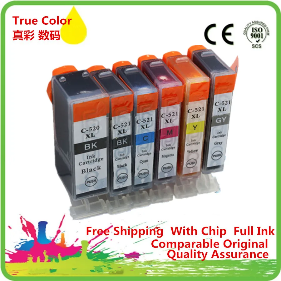 

Replacement PGI 520 CLI 521 PGI-520 CLI-521 PGI520 PGI-520XL Ink Cartridge For Canon MP980 MP990 MP-980 MP-990 MP 980 990 Ink