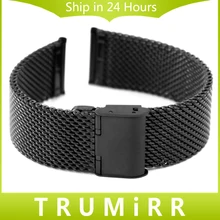 22mm de acero inoxidable correa de smart watch band correa para moto 360 2 segundo 46mm 2015 samsung galaxy gear 2 r380 neo r381 vivo r382
