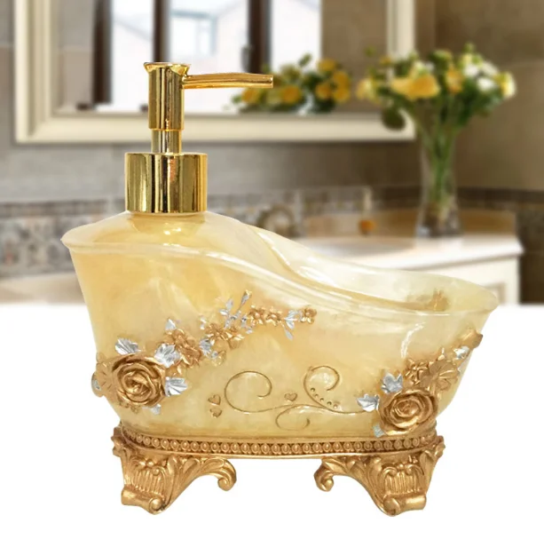 Günstig Europäischen Stil Zu Hause Hotel Flüssigkeit Seife Spender Pumpe Dusche Shampoo Flasche Hand Sanitizer Container Bad Zubehör LF275
