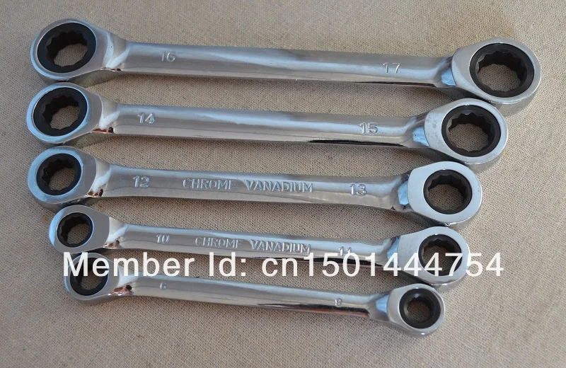 NEW CRV Combination Ratchet Wrench Set Double plum blossom Metal
