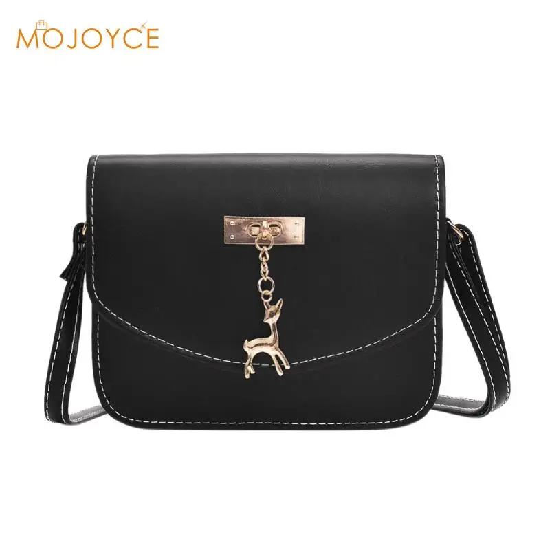 

Fawn Ornaments Simple Mini Shoulder Bags Women New Fashion Handbag Vintage PU Leather Belt Crossbody Bag for Girl Messenger Bag