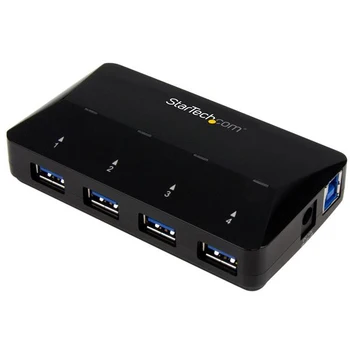 

StarTech.com 4-Port USB 3.0 Hub plus Dedicated Charging Port - 1 x 2.4A Port, USB 3.2 Gen 1 (3.1 Gen 1) Type-B, USB 3.2 Gen 1 (3