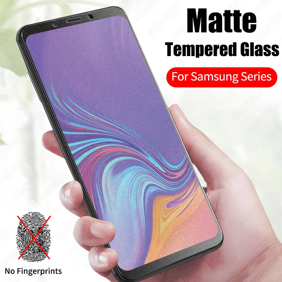 Матовый матовое закалённое стекло для samsung Galaxy A20 A30 A40 A50 A60 A70 A80 A90 M10 M20 S10E полное