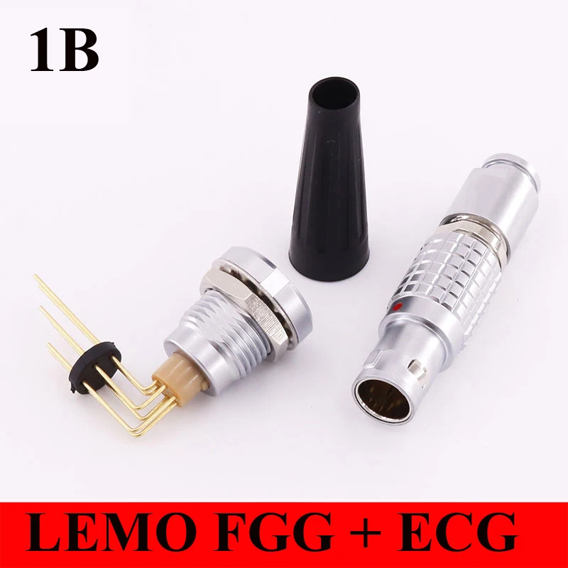 Разъем LEMO M12 FGG ECG 1B 2 3 4 5 6 7 8 10 14 16 Pin фиксированная розетка с двумя гайками локоть