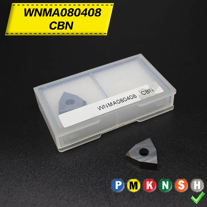 

2PCS WNMA080408 CBN HRC60 External Turning Tools Carbide insert High quality Lathe cutter Tool inserts for hard metal inserts