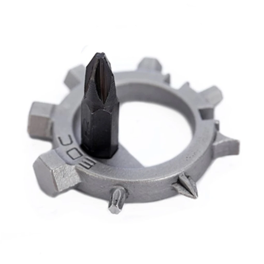 

Mini Multi Tool 12 Functions Gear Stainless Steel Bicycle Repair Tools Screwdriver Keychain Bottle Opener Portable