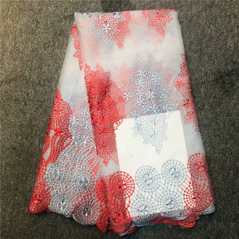 

HL!2019 Latest French Nigerian Laces Fabrics High Quality Tulle African Laces Fabric Wedding French switzerland Lace ! P30509