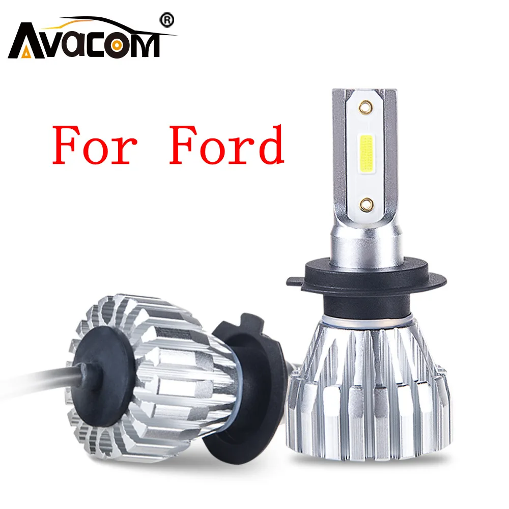 

LED Car Lamp 12V LED H1 H4 H7 H11 COB/DOB Chip 6500K Mini Car Light For Ford Fiesta/Focus/Ranger/Mondeo/Fusion/Kuga/Windstar