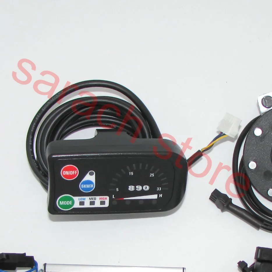 LED890 36 в контроллер дисплея электровелосипеда с датчиком Холла комплект