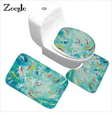 Zeegle 3 Pcs set Esteira de Banho