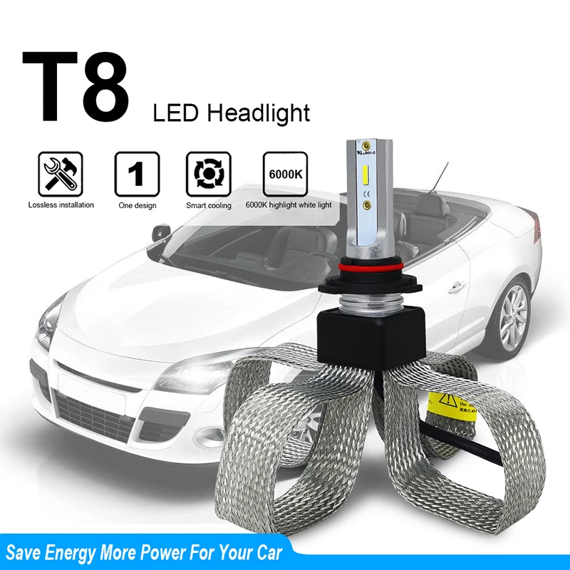 

New Car Headlight Led H4 H1 9006 Hb4 9005 Hb3 H11 H7 Led Bulb Automobiles Lights Csp Lamp 6000k 12v 24v