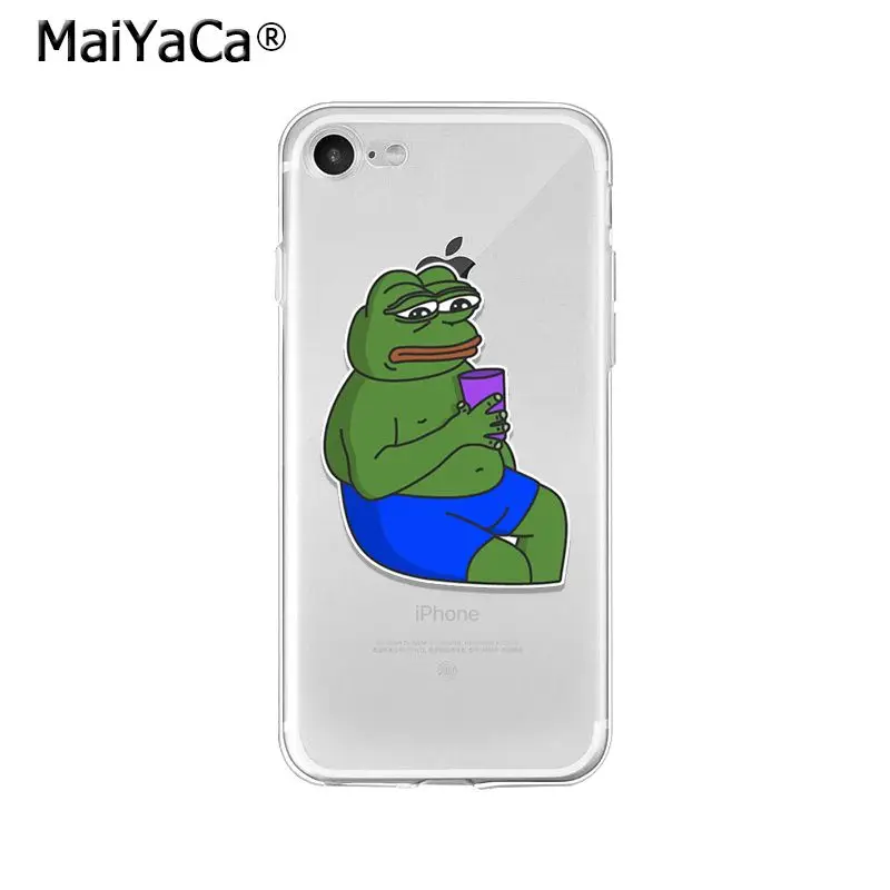 MaiYaCa Sad Frog pepe meme TPU мягкий высококачественный чехол для телефона для iPhone X XS MAX 6 6S 7 7plus 8 8Plus 5 5S XR