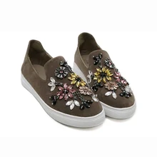 Модные весенние повседневные туфли на плоской подошве со стразами; дизайнерские эспадрильи на плоской подошве со стразами; Лоферы со стразами; mocasines mujer