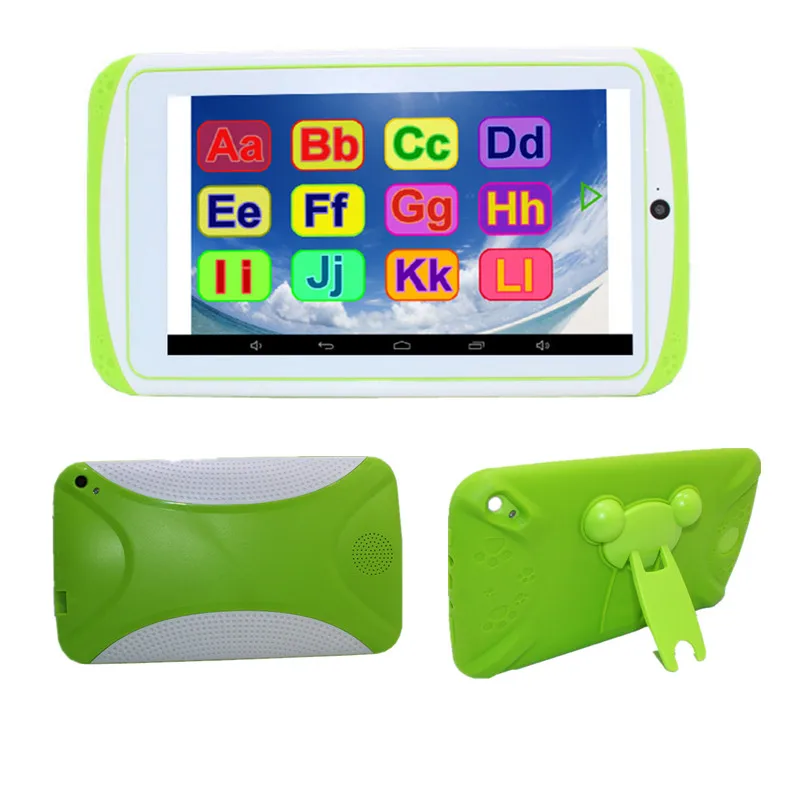

E98 Allwinner A33 Quad Core Kids Tablet PC 512MB/8GB Android 4.4 7 inch Dual Camera 1024*600 wifi bluetooth + Silicone Case