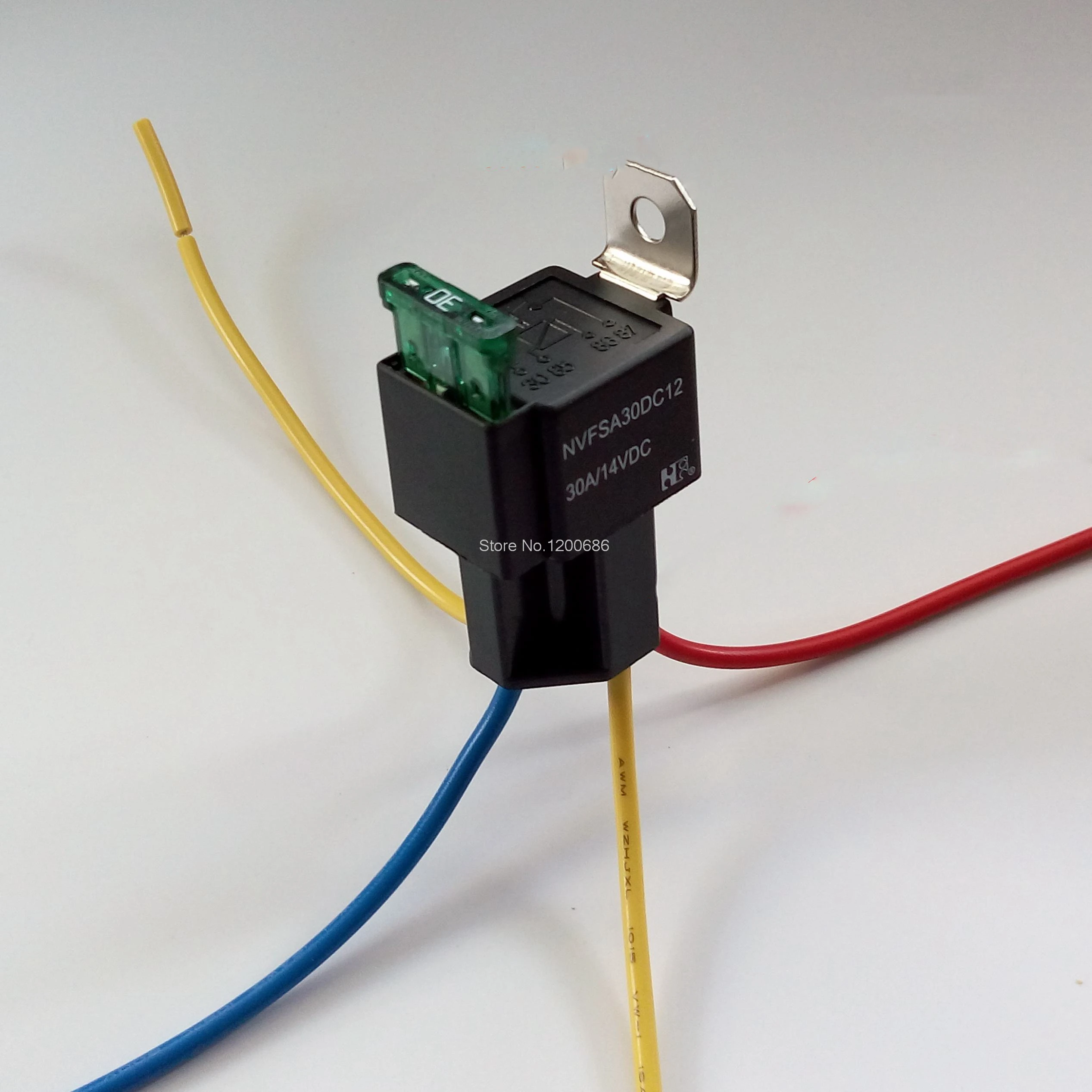 

Relay socket with fuse 12V30A car modified relay