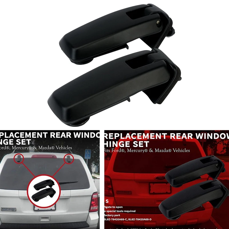 Задний оконный шарнир комплект подходит для Ford Escape, ртуть, моряк, дань, 2008, 2009, 2010, 2011, 2012-Заменяет# 8L8Z78420A68C& 8L