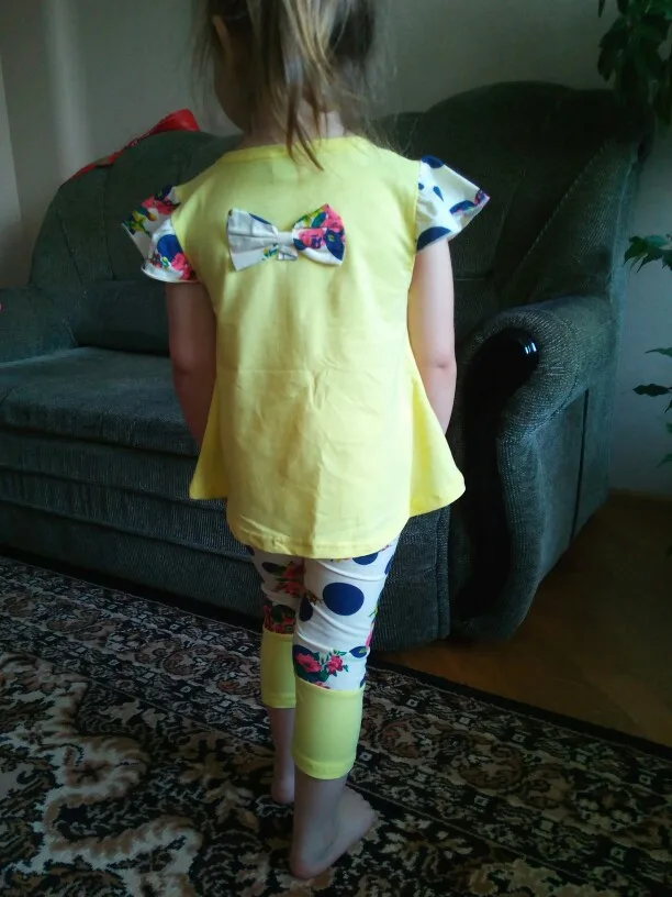 Clothing Sets expensive 2021 Kids Baby Girl Clothing Set Bowknot Summer Floral T-shirts Tops and Pants Leggings 2pcs Cute Children Outfits Girls Set cute Clothing Sets