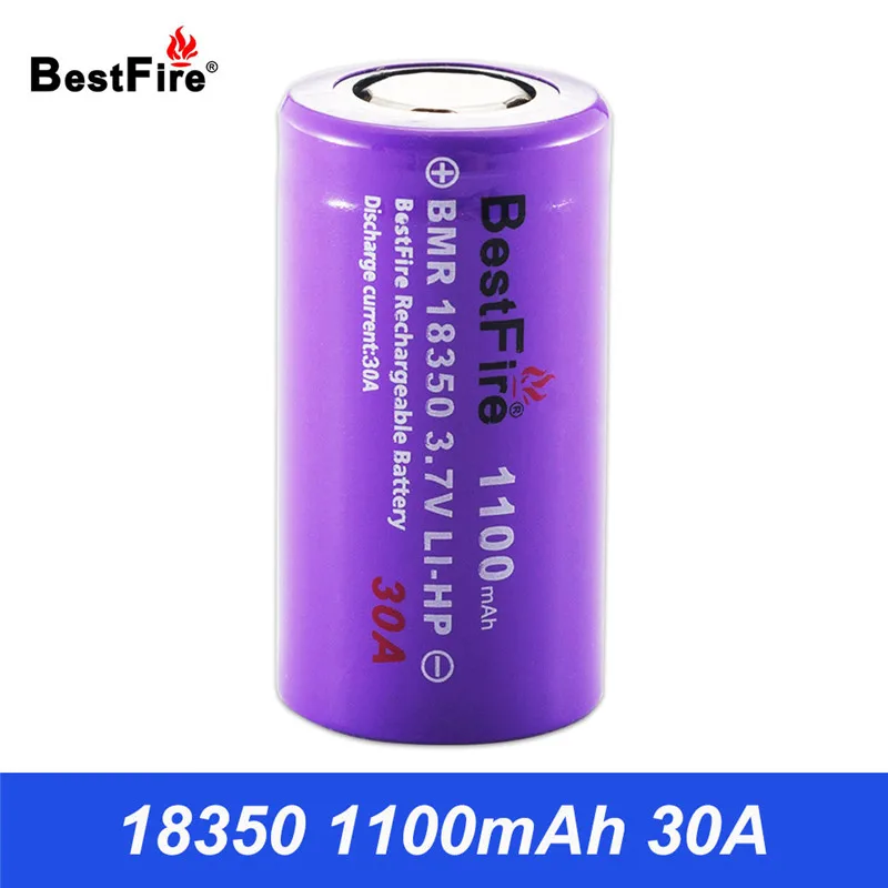 18350 батарея 1100mAh 30A 3 7 V литий ионная аккумуляторная для Kamry K1000 E Pipe фонарик