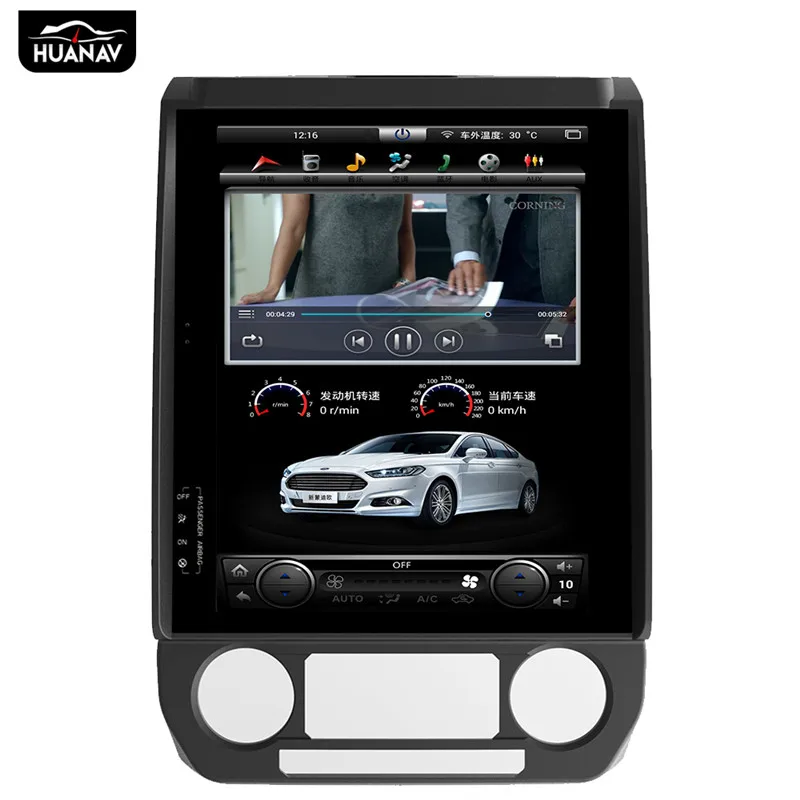 Perfect Android Tesla style Car DVD Player GPS Navigation For Ford F150 2015-2019 Auto radio player multimedia tape recorder Head unit 2