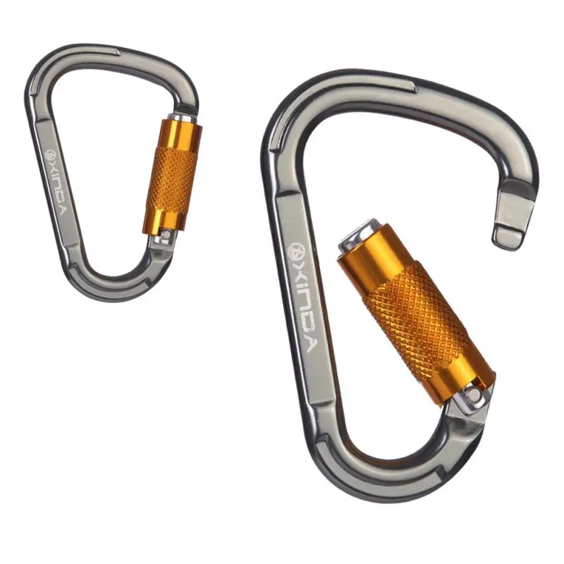 CE Outdoor Pear Shape Professional Automatic Safety Buckle Rock Climbing Carabiners Master Lock