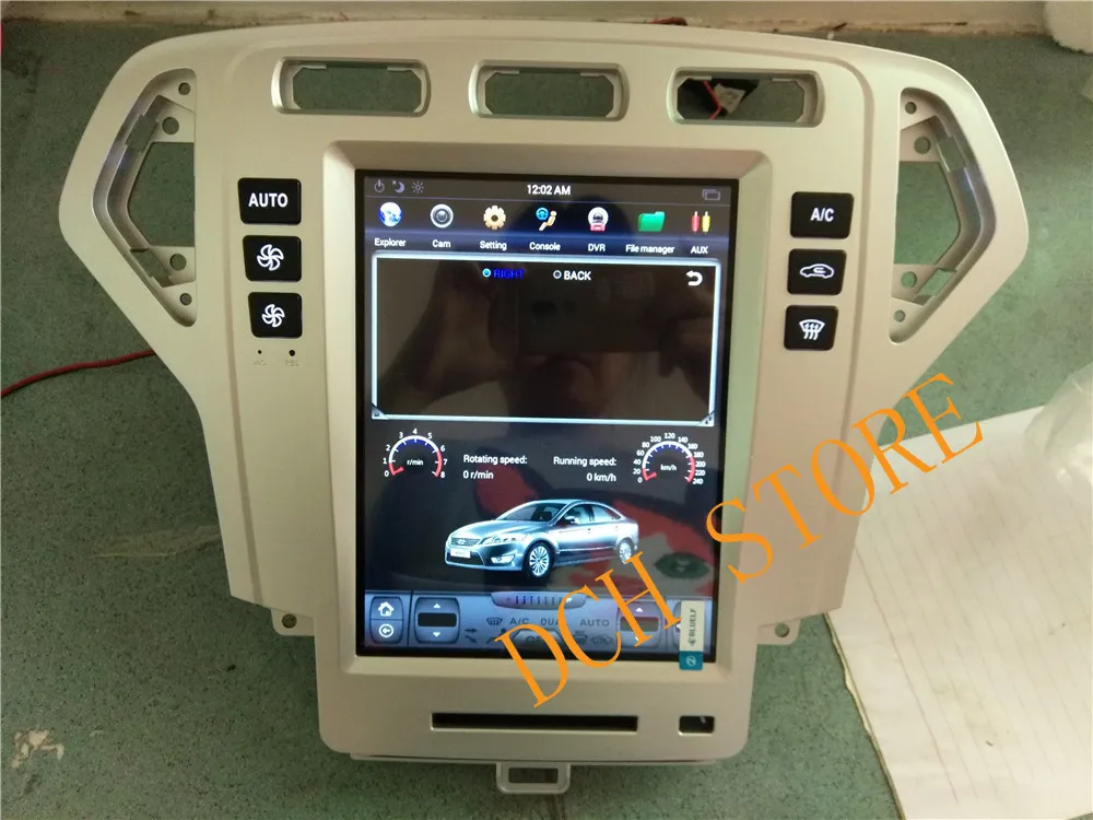 10,4 ''Tesla стиль Android 8,1 автомобильный DVD gps плеер для Ford Mondeo fusion 2007 2008 2009 2010 2011 2012 2013 PX6 CARPLAY