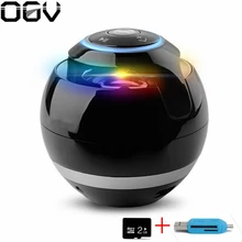 175 Bluetooth Mini Speaker Receiver Boombox FM Radio LED Portable Caixa De Som Amplifier MP3 Subwoofer With Mic Loudspeaker