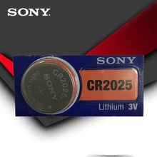 SONY cr2025 аккумуляторы таблеточного типа cr2025 3V литиевая Батарея для часы с калькулятором Вес весы
