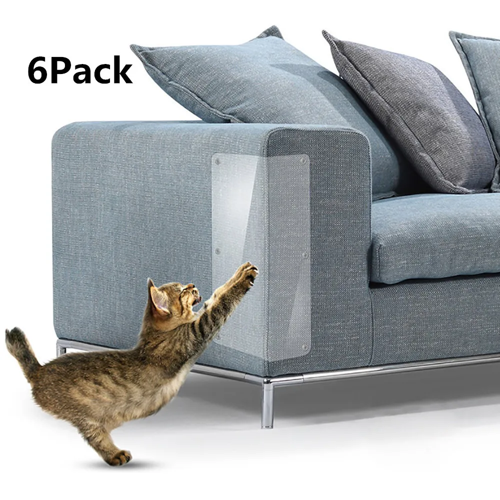 6pcs Cat Scratch Guard Mat Scratching Post Furniture Sofa