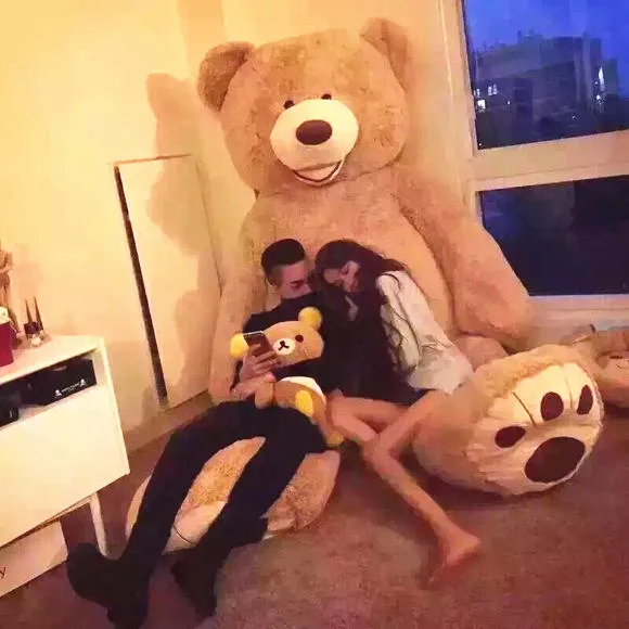 

[TOP] Huge big 260cm/102" Stuffed animal teddy bear cover plush soft doll model pillow cover (without stuff) kids adult gift