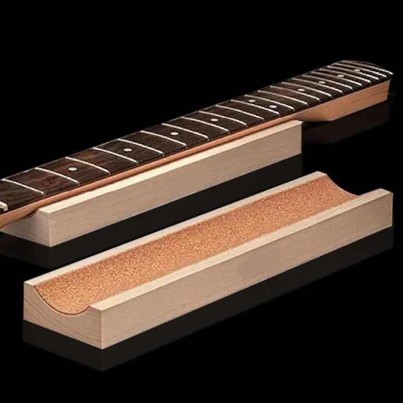 

Electric Acoustic Guitar Bass Caul Long Neck Rest Support Fretwork Luthier Cork Setup Soft Fit for Guitar Banjo Mandolin Bass