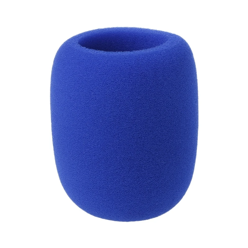 Новая мягкая утолщенная пенка для микрофона чехол для микрофона Губка крышка студия защитный гриль щит - Цвет: Синий