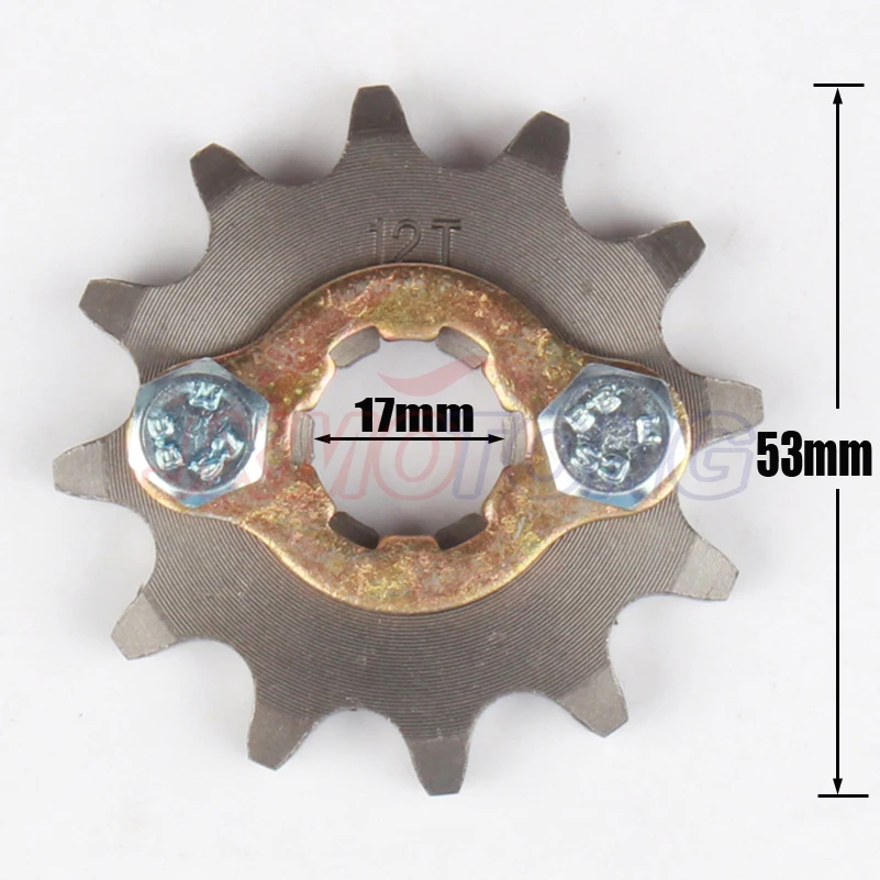 420 10-19 10T 11T 19 зуб 17 мм передние звездочки двигателя для 50cc 70cc 90cc 110cc скутер мотоцикл велосипед ATV Quad Go Kart мопед