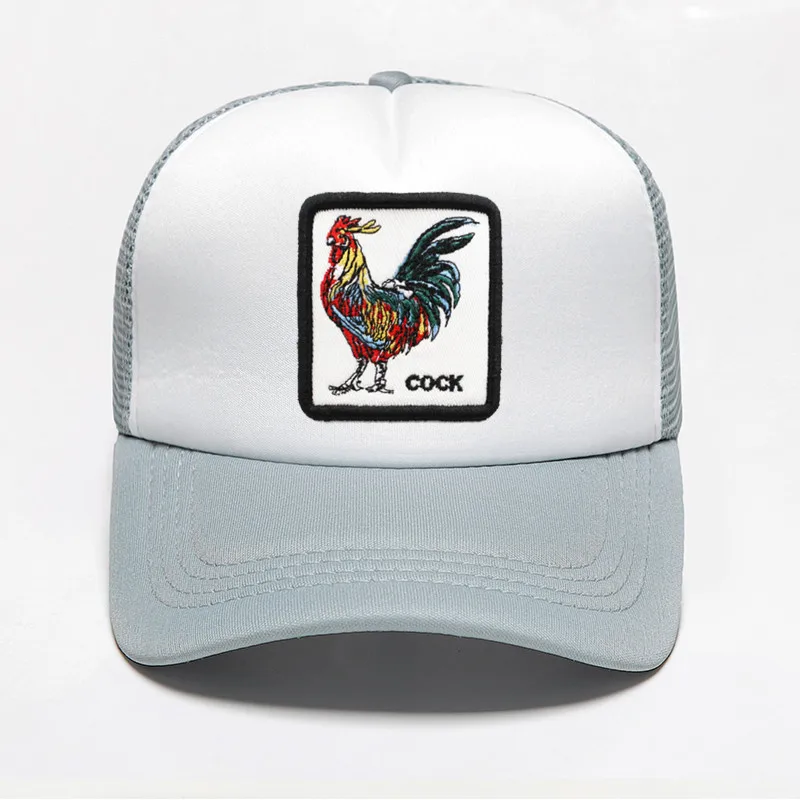 Новая модная цветная бейсбольная кепка с принтом петуха s, высокое качество, чистая ручная работа, сетка, унисекс, дышащая Регулируемая летняя кепка - Цвет: color 11