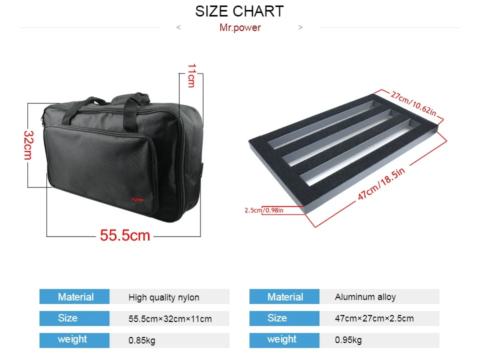 Сумка для педалборда с эффектом для 47X27 см/18,5X10,6 дюймов, новая 15 D