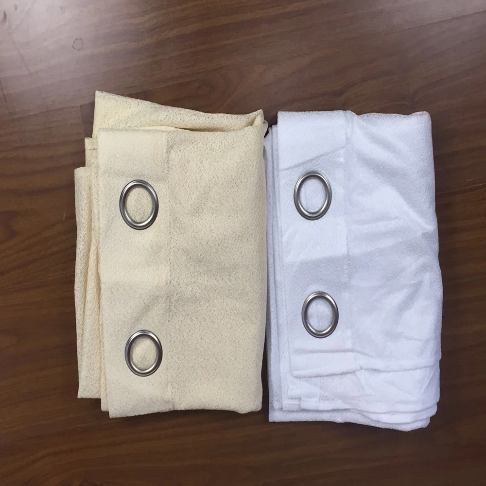 

1PC kint fabric curtain with 8 metal rings Free shipping