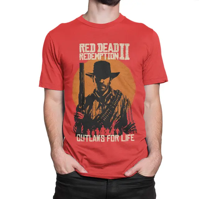 Red Dead Redemption 2 T shirt, RDR2 Tee, All Sizes Tops wholesale Tee custom Environmental
