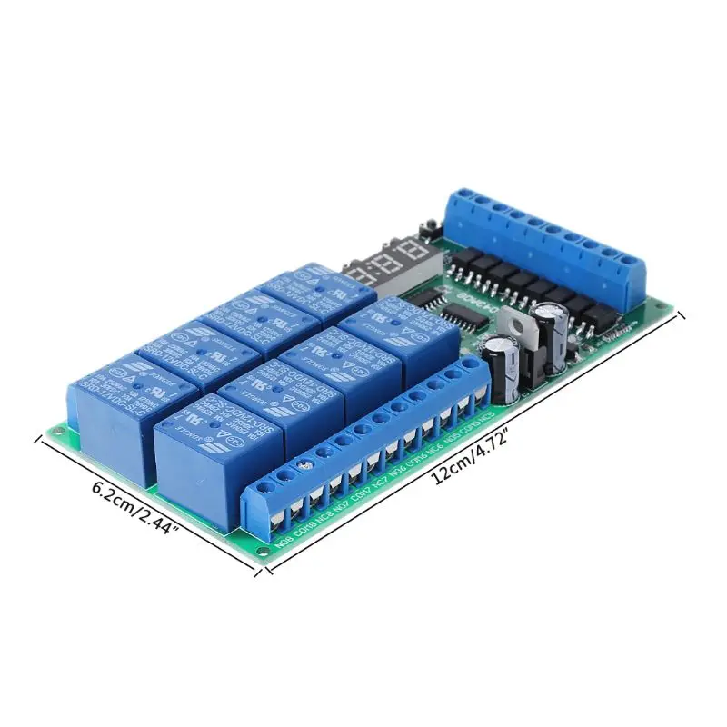 

Multifunction Time Delay Relay Module With 8channel Digital Tube Power Sequencer