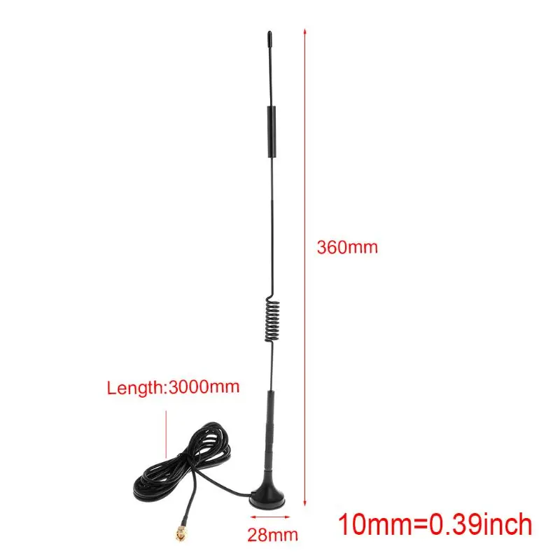 Antenna 8dbi CRC9 TS9 SMA Connector Radio Signal Booster Wireless Repeater Suction Cup