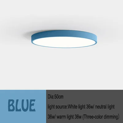 Современный минималистичный светодиодный ультра-тонкий круглый акриловый потолочный светильник для спальни, кухни, гостиной, коридора, балкона, потолочные светильники - Цвет корпуса: YY-CPB50