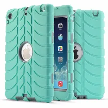 Para Coque Mini iPad 3 2 1 Caso de la Nueva Llegada de Doble Capa resistente De Goma Dura Cubierta de La Caja Protectora para el ipad Mini 1 2 3 Funda