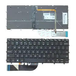 Новая клавиатура США для DELL Inspiron XPS 13 7347 7348 ноутбука черный с подсветкой без рамки